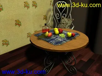 3D打印模型小屋一角的图片