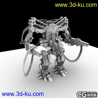 3D打印模型黑客帝国中的机器人 maya做的 刚发到max里了，现在重发到maya区的图片