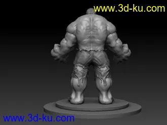 3D打印模型第一次做绿巨人的图片