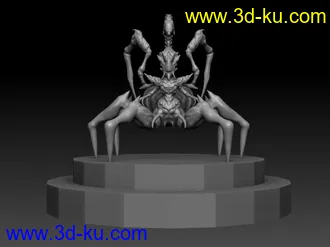 3D打印模型蝎子王 用ZB导出OBJ再用maya看的图片