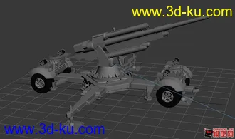 3D打印模型德国88毫米高射炮的图片
