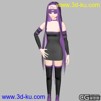 3D打印模型以前做的rider姐~~~maya7.0源文件+obj的图片