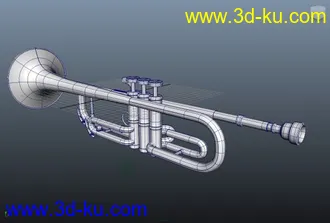 3D打印模型小号的图片