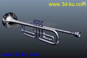 3D打印模型小号的图片