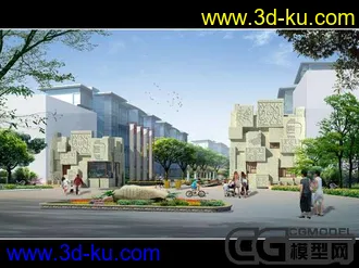 3D打印模型另类大门的图片