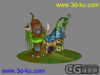 3D打印模型树屋的图片