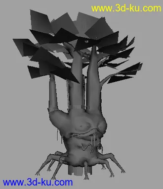 3D打印模型游戏人物与怪兽低模的图片