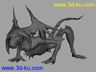 3D打印模型游戏人物与怪兽低模的图片