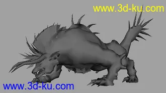 3D打印模型游戏人物与怪兽低模的图片