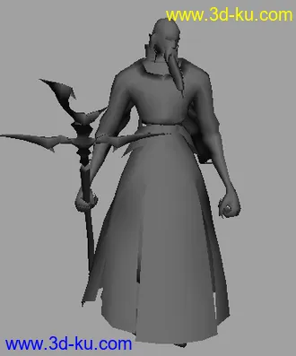 3D打印模型游戏人物与怪兽低模的图片