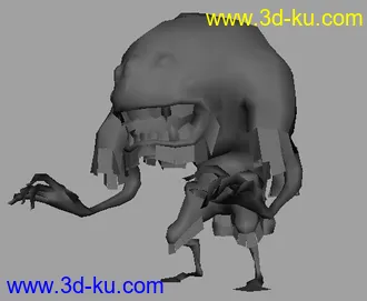 3D打印模型游戏人物与怪兽低模的图片