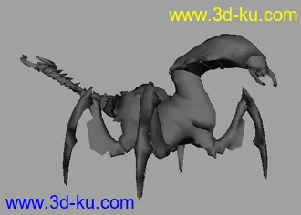 3D打印模型游戏人物与怪兽低模的图片