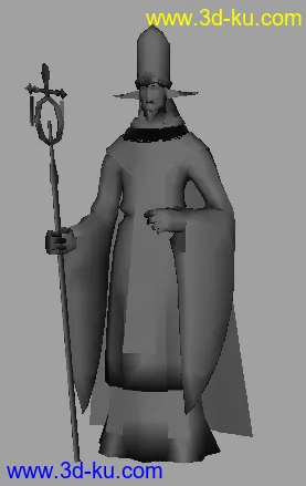 3D打印模型游戏人物与怪兽低模的图片