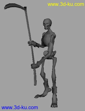 3D打印模型游戏人物与怪兽低模的图片