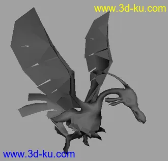 3D打印模型游戏人物与怪兽低模的图片