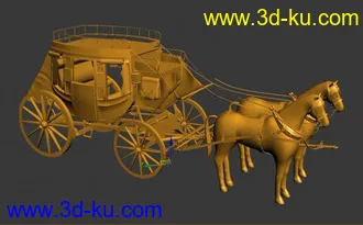 3D打印模型黄金马车.max的图片