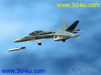 3D打印模型F18大黄蜂   军事飞机的图片