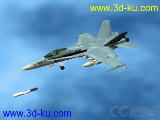 3D打印模型F18大黄蜂   军事飞机的图片