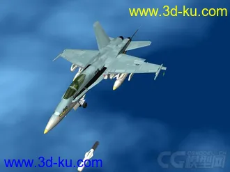 3D打印模型F18大黄蜂   军事飞机的图片
