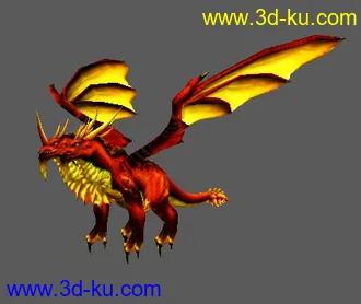 3D打印模型双头巨龙的图片
