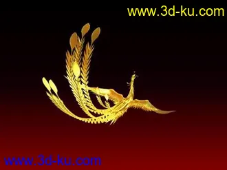 3D打印模型飞舞的凤凰，材质，贴图，灯光，齐全！的图片