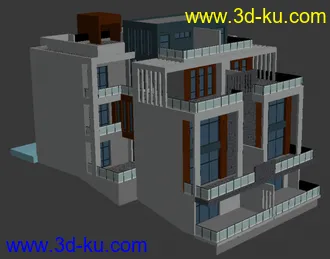 3D打印模型别墅的图片