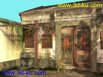 3D打印模型民居场景的图片