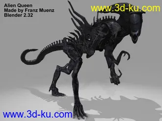 3D打印模型Battle Alien怪物雕塑的图片