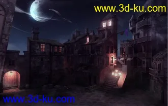 3D打印模型破旧小镇的图片
