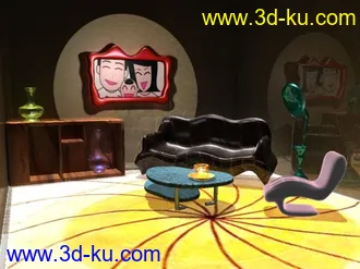 3D打印模型室内一角（可爱型）的图片
