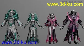 游戏朱雀套装3D模型的图片
