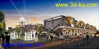 商业街模型!!!带贴图~~的图片