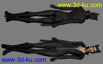 3D打印模型猫女 四边面 带法线 和 贴图 MAX8的图片