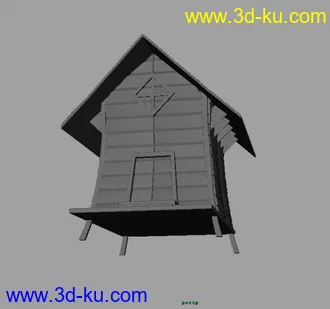3D打印模型小木屋的图片