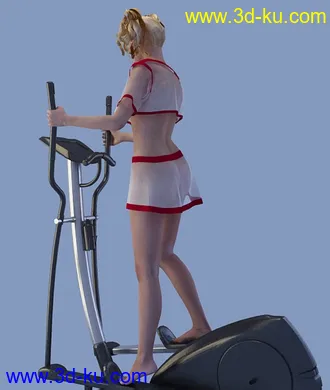 3D打印模型运动的女孩的图片