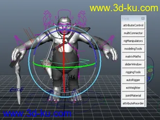 3D打印模型绑定很好的兽人的图片
