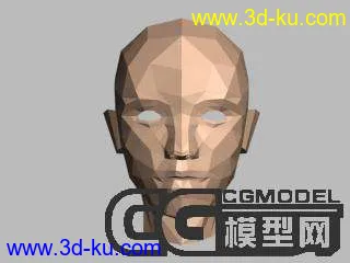 3D打印模型原创的美女头高低模max9的图片