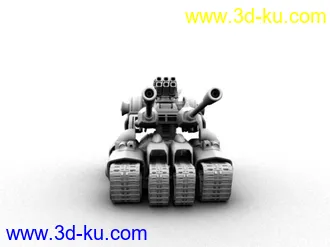 3D打印模型有点小卡通意思的坦克的图片