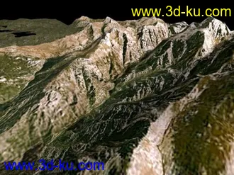 3D打印模型尘埃2-克罗地亚Rally-第二段山体的图片