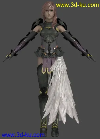 3D打印模型FF13-2 Lighting Serah Snow Caius Hope(已更新)的图片