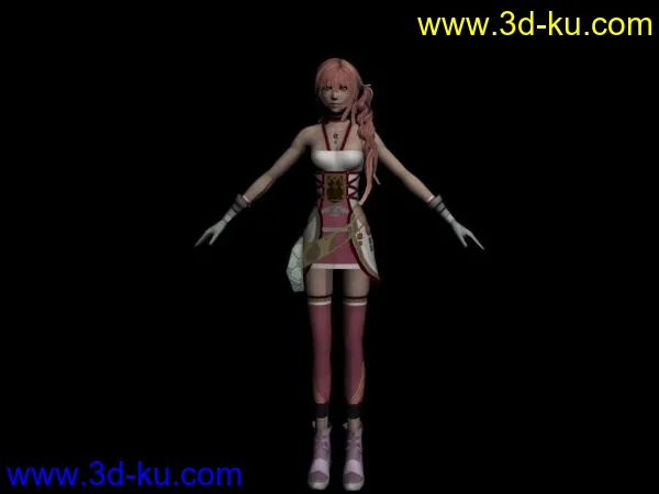 FF13-2 Lighting Serah Snow Caius Hope(已更新)模型的图片4