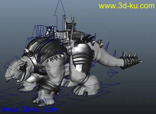 霸气的巨兽（带绑定）模型的图片1
