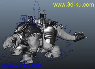 3D打印模型霸气的巨兽（带绑定）的图片