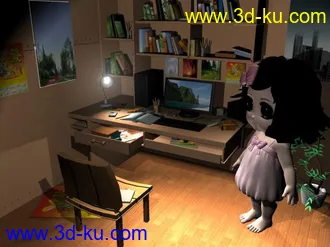 3D打印模型分享一下温馨的小房间，嘿嘿的图片