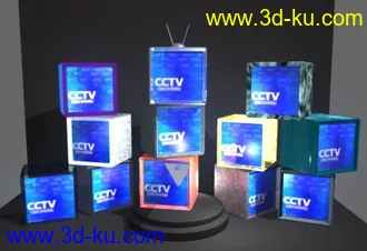 3D打印模型【众多材质收集！】一堆神奇的电视机的图片
