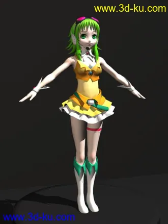 首发gumi模型呦（含材质贴图！）【maya】的图片