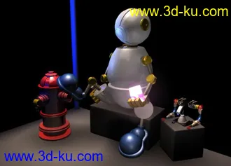 小机器场景模型（含材质灯光！！）的图片