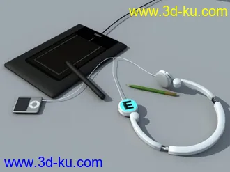 3D打印模型Ipod nano3 + 自己的手绘板的图片