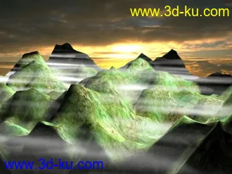 3D打印模型日出的图片