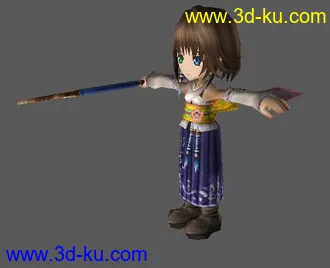 3D打印模型ff&dq富豪街 可爱Q版人物（绑定骨骼）的图片